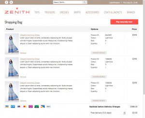 basket View basket - Ecommerce template