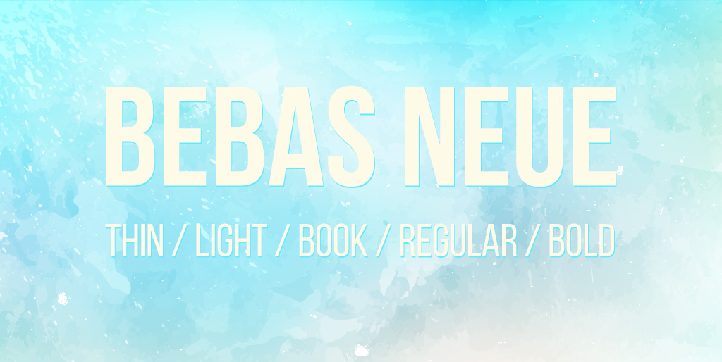 Free fonts - Bebas Neue