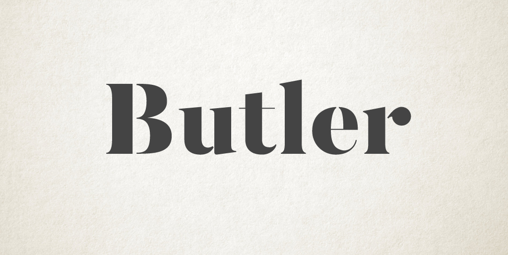 Free font downloads Free fonts - Butler